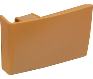 Hafele 290.06.023 Cover Cap, for Cabinet Hanger for Wall Unit, Visible Inside the Cabinet, Left Hand, Plastic, Candlelight
