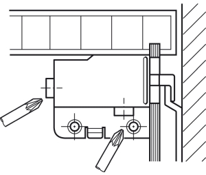 Hafele 290.06.025 Cover Cap, for Cabinet Hanger for Wall Unit, Visible Inside the Cabinet, Left Hand, Plastic, Brown