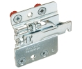 Hafele 290.40.902 Cabinet Hanger, Base Unit Hanger, Heavy Duty, Left Hand, Dowel Mounted, Steel, Galvanized