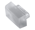 Hafele 291.03.457 Insert, for Glass Retainer Clip, Offset 5/32", Plastic, Transparent