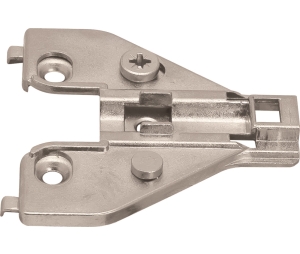 Hafele 315.99.500 Mounting Plate, Face Frame, for Clip-On Hinges, Height: 0, mounting: 5/8" overlay
