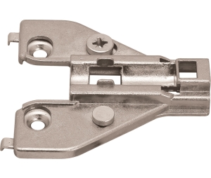Hafele 315.99.503 Mounting Plate, Face Frame, for Clip-On Hinges, 1/8" Height, 1/2" Overlay