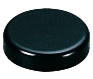 Hafele 329.22.310 Trim Cap, Salice, Round, for 94° Glass Door Hinges, Round, Black