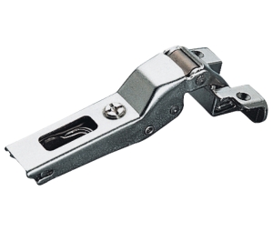 Hafele 329.23.630 Aluminum Frame Door Hinge, Salice, 105° Opening Angle, Self Close, Half Overlay, Zinc Alloy, Steel