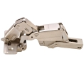 Hafele 329.27.814 Concealed Hinge, Salice Push, 155°/165° Opening Angle, Self-Opening, Full Overlay, Press Fit, Zinc Alloy, Steel, Nickel Plated