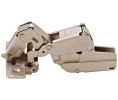 Hafele 329.07.813 Concealed Hinge, Salice Push, 155°/165° Opening Angle, Self-Opening, Inset Overlay, Dowel Mounting