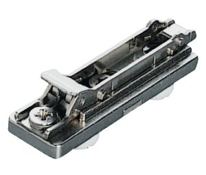 Hafele 329.67.013 Mounting Plate, Häfele Duomatic SM, BAP7R39, with pre-mounted dowels, Zinc Alloy, Nickel Plated