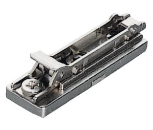 Hafele 329.67.043 Clip Mounting Plate, Häfele Duomatic SM, BAP3R39, with chipboard screws, quick fixing system, 1/8" Distance, Zinc Alloy