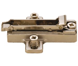 Hafele 329.71.517 Aluminum Frame Wing Mounting Plate, Salice, BARGRY9, without Pre-Installed Euro Screws, quick fixing system, 2/5" Distance