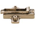 Hafele 329.71.517 Aluminum Frame Wing Mounting Plate, Salice, BARGRY9, without Pre-Installed Euro Screws, quick fixing system, 2/5" Distance