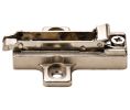 Hafele 329.71.577 Aluminum Frame Wing Mounting Plate, without Pre-Installed Euro Screws, 1-1/16" Height, BAR3RU9, Nickel-Plated