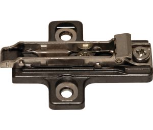 Hafele 329.71.582 Aluminum Frame Wing Mounting Plate, without Pre-Installed Euro Screws, 1/16" Height, BAR3R26, Titanium