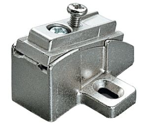 Hafele 329.84.120 Wing Mounting Plate, Salice, B2V3BW9S/15, Slide-on, Wood Screw, Angle from +10° to +30°, Slide-on System