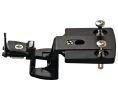 Hafele 344.06.320 Single Pivot Institutional Hinge Arm, Aximat® 300, Grade 1, 270° Opening Angle, with Expanding Dowels, Full Overlay, Black