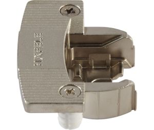 Hafele 344.06.810 Single Pivot Institutional Hinge Cup, Aximat® 300, Grade 1, for 1/4" Holes, Dowel Mount, Zinc, Matt Nickel