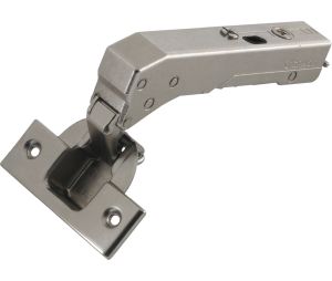 Hafele 348.37.800 Concealed Blind Corner Hinge, Grass Tiomos, Model F028138536223, 110° Opening Angle, Inset Mounting, Soft-close, Screw-on