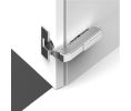 Hafele 348.37.820 Concealed Blind Corner Hinge, Grass Tiomos, Model F028138535223, 110° Opening Angle, Overlay Mounting, Soft-close, Screw-on