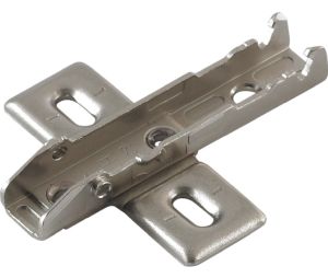 Hafele 348.38.612 Wing Baseplate, Grass Tiomos, Model F058139721228, 3-Point Fixing with Wood Screws, 0 mm