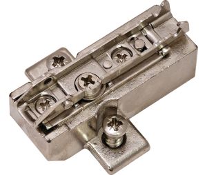 Hafele 348.39.507 Wing Baseplate, Grass Tiomos, 2-Point Fixing with Euro Screws, 19/32" Distance