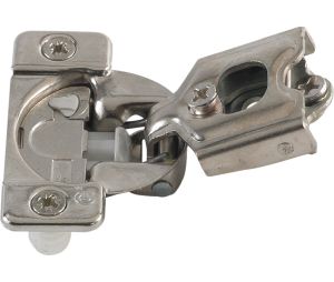 Hafele 348.90.021 Concealed Face Frame Hinge, Grass Tec Wrap Around, Model 02858A-15, 108° Opening Angle, Soft-Close, 7/16" Overlay, Press-fit