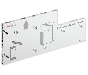 Hafele 372.34.050 Drilling Jig, Side Wall, Suitable for Free Swing Flap Fitting