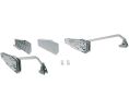 Hafele 372.38.597 Double Door Lift-Up Fitting, L6fs, Häfele Free Fold, Plastic/Steel, Gray/Nickel Plated, 1 Set