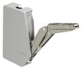 Hafele 372.91.330 Swing-Up Fitting, Free Flap 3.15, Model: D, Steel, Gray Cover Caps, Set