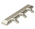 Hafele 372.91.599 Aluminum Door Bracket, for Free Flap 1.7 / 3.15 / Strato, Zinc Alloy, Nickel-Plated, Set