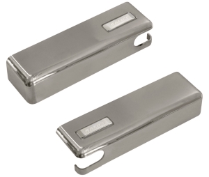 Hafele 372.96.024 Wind Covers, Salice, Model SRXA78AISNXXF, Plastic/Steel, Steel/Nickel-Plated, Per Set