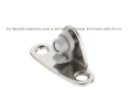 Hafele 373.66.036 DUO/MAXI Door Bracket, for Doors Made of Wood or with Aluminum Frame, for Frames 1-3/4" or Wider, Steel, Nickel Plated