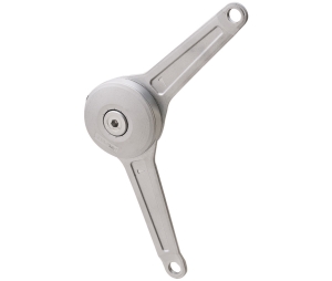 Hafele 373.66.800 Lid Stay, Duo Standard, Individual Component, for Wooden Flaps or Flaps with Aluminum Frame, Zinc, Silver