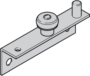 Hafele 402.23.201 Guide, Rolluna Infront, for Slido F-Line21, Top Left, for Screw Fixing, Steel, Zinc Plated