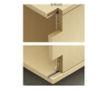 Hafele 402.27.000 Sliding Door Hardware, Häfele Slido F-Line19 20A, for Bottom Running, Wood Sliding Door, for Door Weights up to 44 lbs, Inset Mounting, for 1 Door, Straight Running Gear, Infront, Steel, Per Set