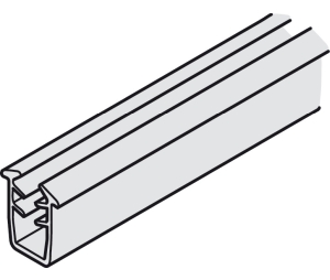 Hafele 403.36.983 Gasket, for Silent Aluflex 40, 32' 9 11/16" Length, 19 11/16" - 59 1/16" Door Width, Plastic, Transparent