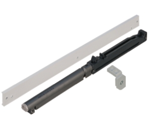 Hafele 403.50.999 Soft and Self Closing Mechanism, for Slido R-Aluflex 40/80, 88 lbs Weight Capacity, Plastic, Black/Green, 1 Set