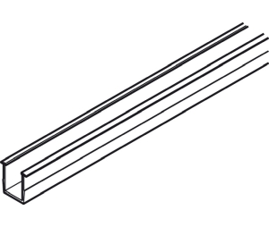 Hafele 403.79.960 Gasket, 19/64" - 21/64" Panel Thickness, 19' 8 1/4" Length, Plastic, Transparent