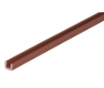 Hafele 404.09.125 Single Lower Running Track, Flush Mount, 8' 2 7/16" Length, 22 lbs Weight Capacity, Plastic, Brown