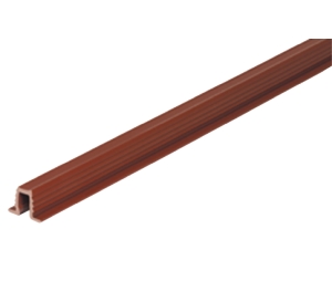 Hafele 404.14.133 Single Guide Track, for Top and Bottom of Cabinet, 9' 10 1/8" Length, 26 lbs Weight Capacity, Plastic, Brown