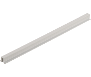 Hafele 404.14.713 Single Guide Track, for Top and Bottom of Cabinet, 9' 10 1/8" Length, 26 lbs Weight Capacity, Plastic, White