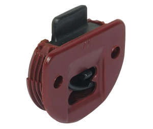 Hafele 404.21.154 Upper Guide, with Spring Loaded Pin, for Slido Classic VF, 26 lbs Weight Capacity, Plastic, Brown