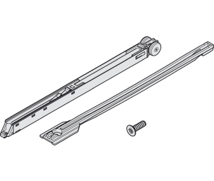 Hafele 405.10.073 Soft Close Mechanism, Optional, For Hawa Clipo, For Door Weights up to 33 lbs, Aluminum, Plastic, Gray, 1 Set