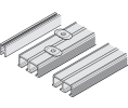 Hafele 405.83.160 Guide/Spacer, Bottom, for Glass Sliding Doors, Hawa Clipo 35 GPK, Aluminum, Matt Chrome Plated