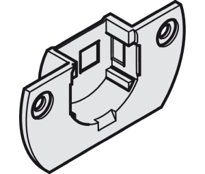 Hafele 405.83.801 Housing, For Screw Fixing, Top Hung System, Plastic, Anthracite