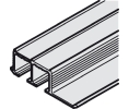 Hafele 405.90.973 Double Top Track, Top, for Screw Fixing, 11' 5 11/16" Length, Aluminum, Blank