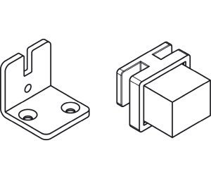 Hafele 405.93.012 Soft Stop, Hawa Clipo 36 HM Inslide, Optional for a two Door Application, for 2 Doors