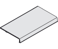 Hafele 406.31.912 Cover Profile, For Hawa Combino 20/35 H VF Set, 8' 2 7/16" Length, Aluminum, Anodized