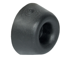 Hafele 407.01.930 Wall Buffer, For Hangar Infront, 3/8" Length, 3/4" Diameter, Rubber, Black