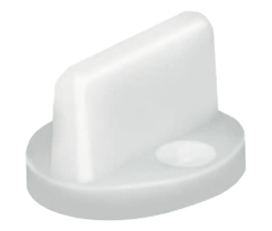 Hafele 407.01.942 Lower Guide, For One Door, 30 lbs - 61 lbs Weight Capacity, Plastic, Natural Color