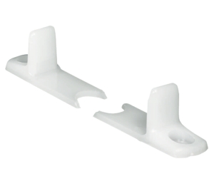 Hafele 407.01.960 Single Guide, for Screw Fixing, 2' 1 19/32" Length, Plastic, Natural Color, Box of 2 Pieces