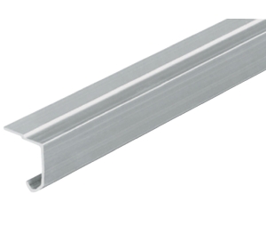 Hafele 407.10.042 Running Top Track, For Hangar Infront, 8' 2 7/16" Length (inch), Aluminum, Blank